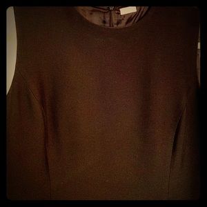 AGNONA SILK/WOOL SHEATH DRESS - BLACK